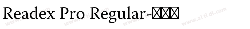 Readex Pro Regular字体转换